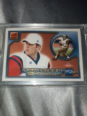 Tom Brady Rookie #84 Football Card - White, Red, Blue
